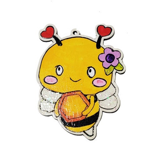 [팬시우드] 꿀벌 가방고리 만들기
