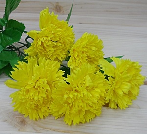 비누 꽃- 카네이션  개나리 노랑 (5송이)